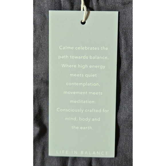 Calme Double Gauze Drape Tank Top Graphite Size Small NWT - Picture 8 of 10